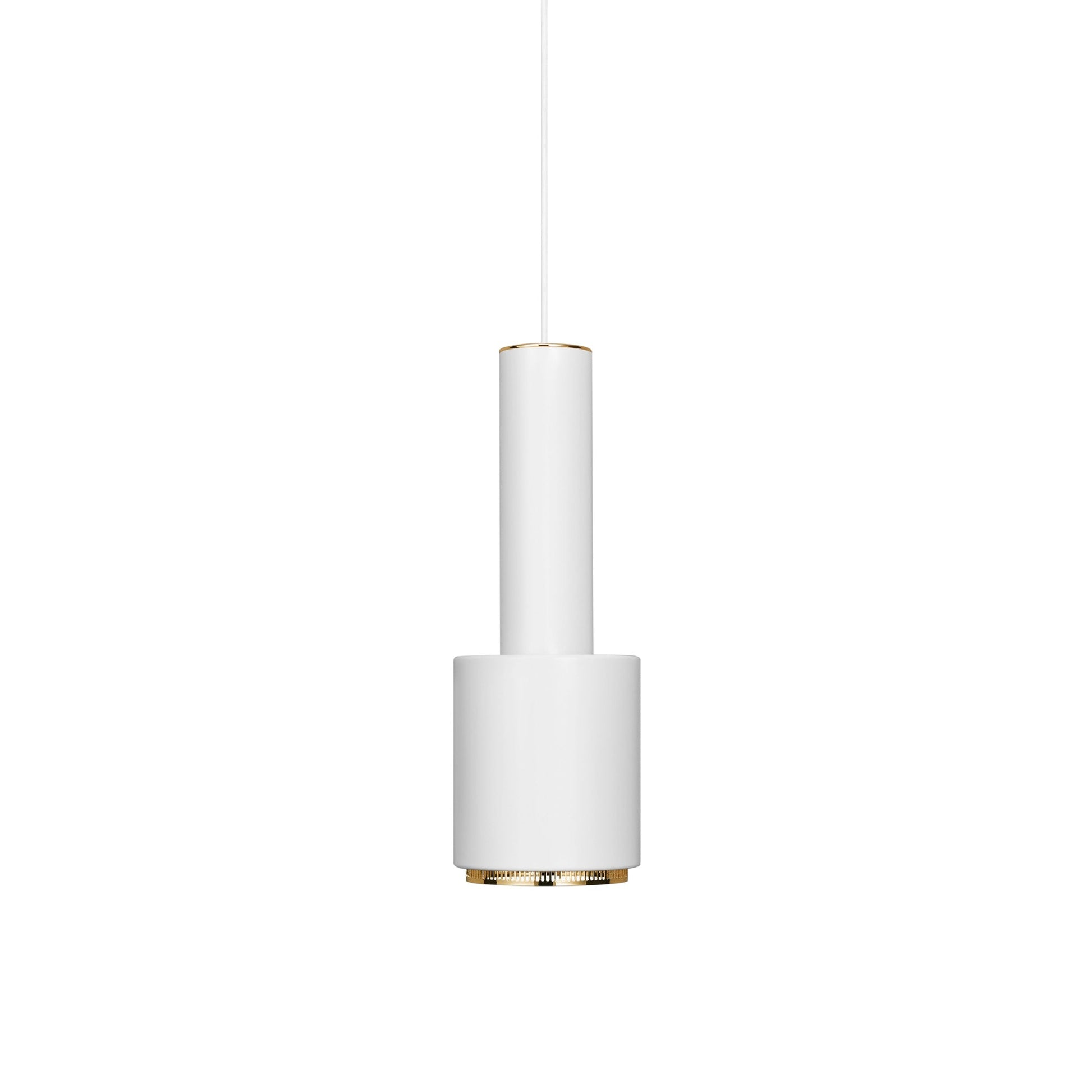 Artek Pendant Light A110 “Hand Grenade” — white/brass
