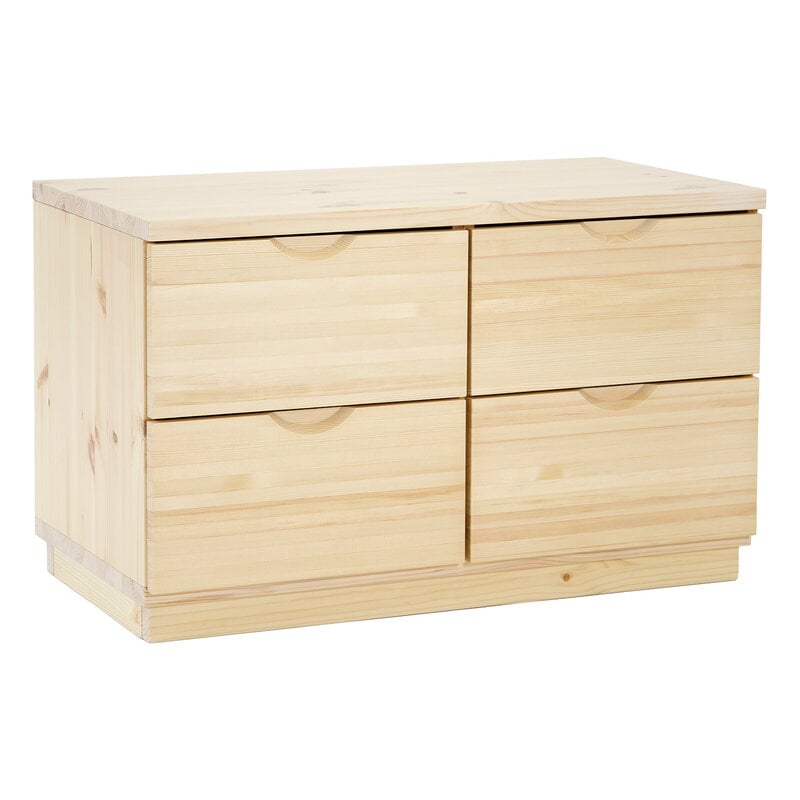 Classic drawer by Lundia #4 drawers, clear lacquered pine #