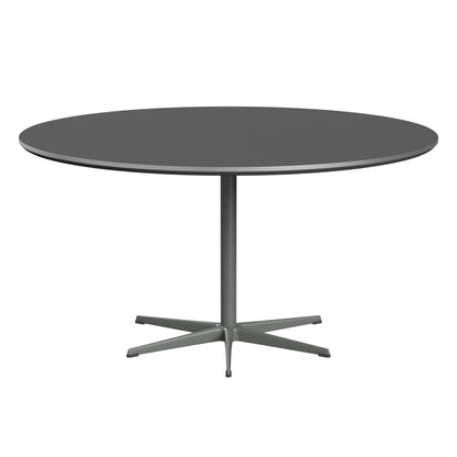 Circular - A826, Dining Table, Ø 145 Cm by Fritz Hansen #Fenix / Grey Bromo (724)/Brushed metal / Aluminium - Matt/Powder Coated Aluminium / Silver Grey