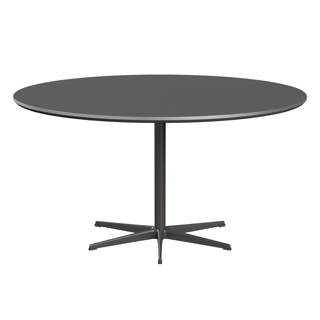 Circular - A826, Dining Table, Ø 145 Cm by Fritz Hansen #Fenix / Grey Bromo (724)/Brushed metal / Aluminium - Matt/Powder Coated Aluminium / Warm Graphite