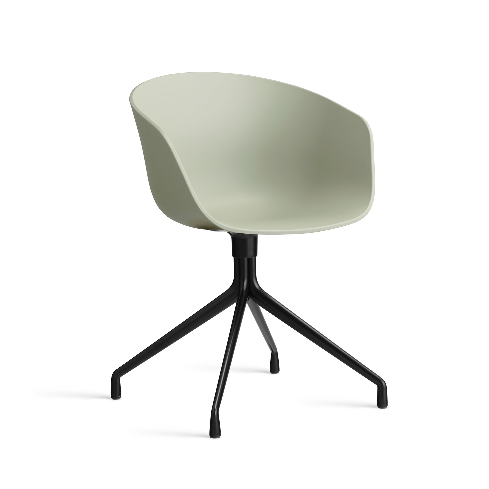 About A Chair Aac 20 by Hay #Polypropylene | Pastel Green/Black Powder coated Aluminium