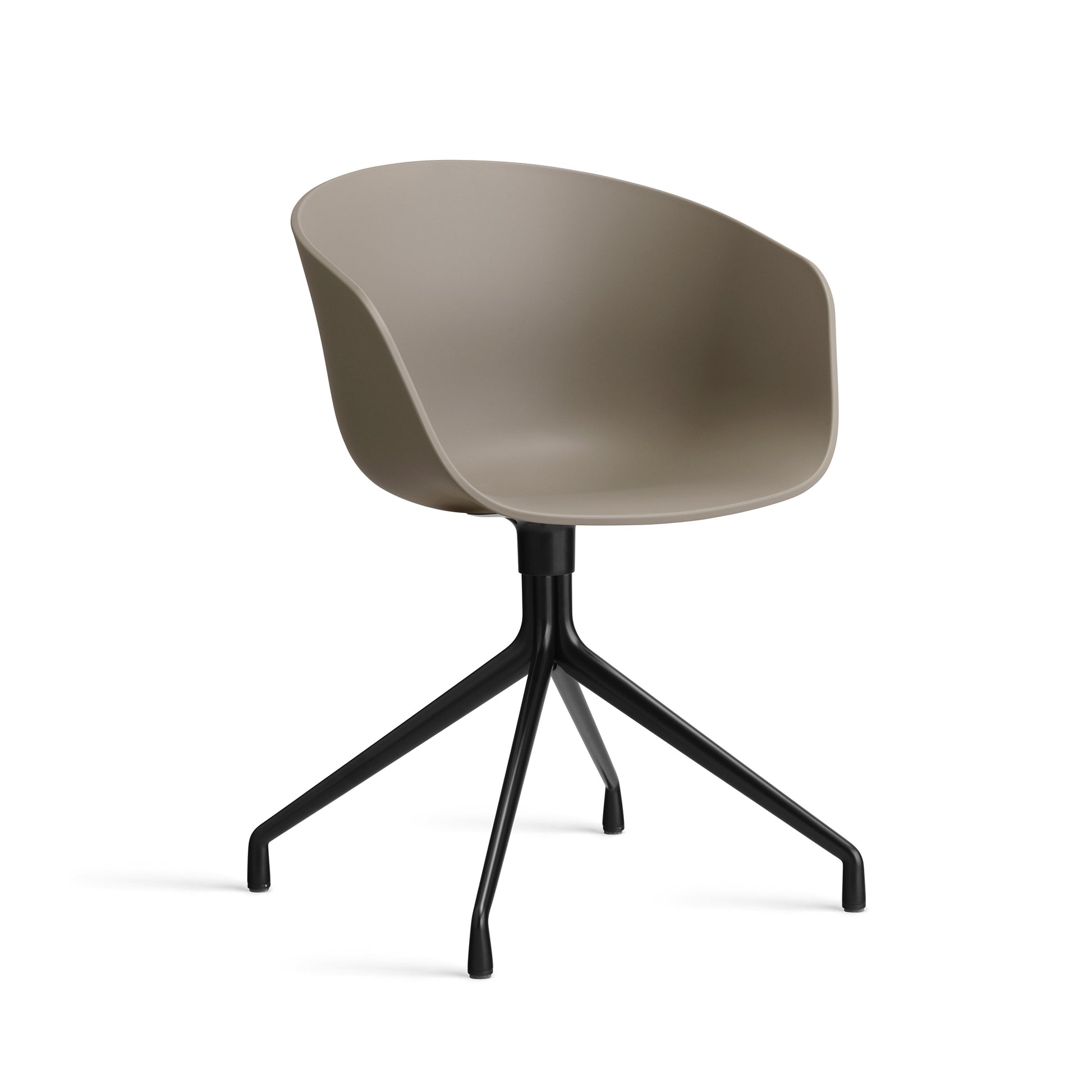 About A Chair Aac 20 by Hay #Polypropylene | Khaki/Black Powder coated Aluminium