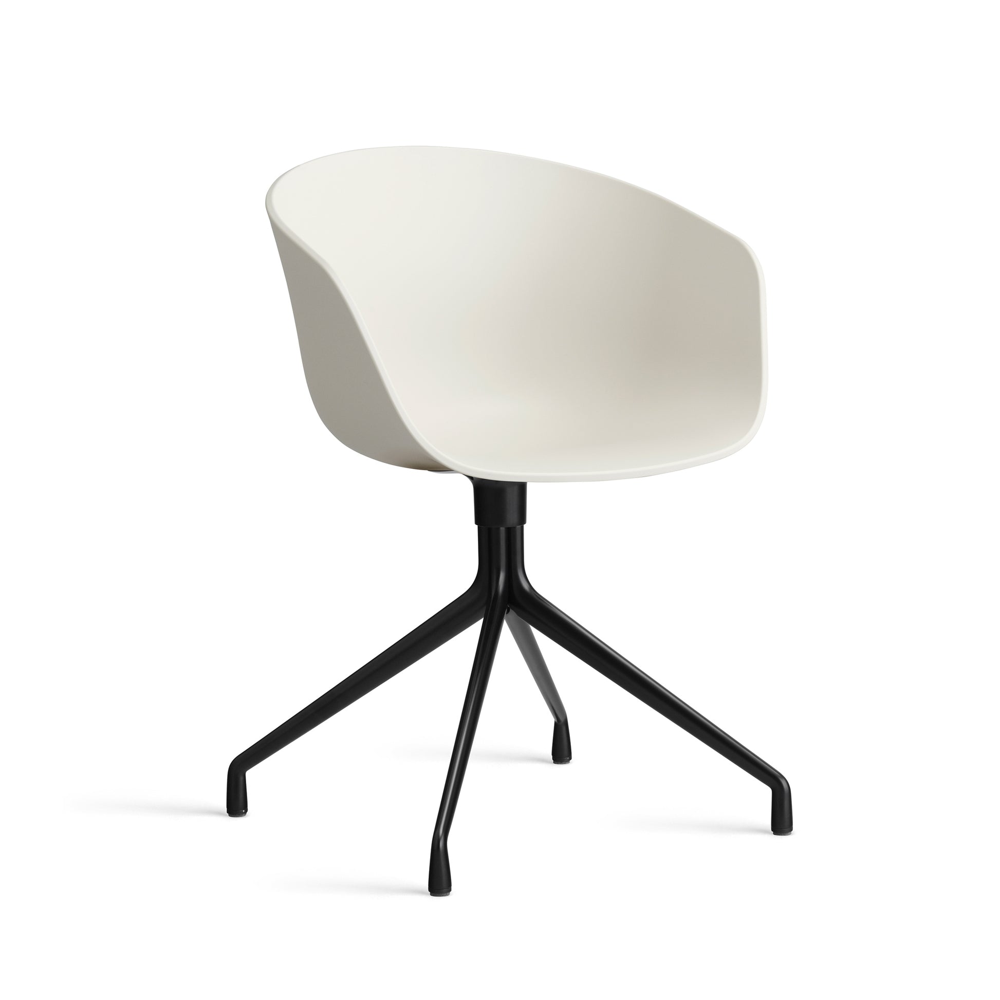 About A Chair Aac 20 by Hay #Polypropylene | Melange Cream/Black Powder coated Aluminium