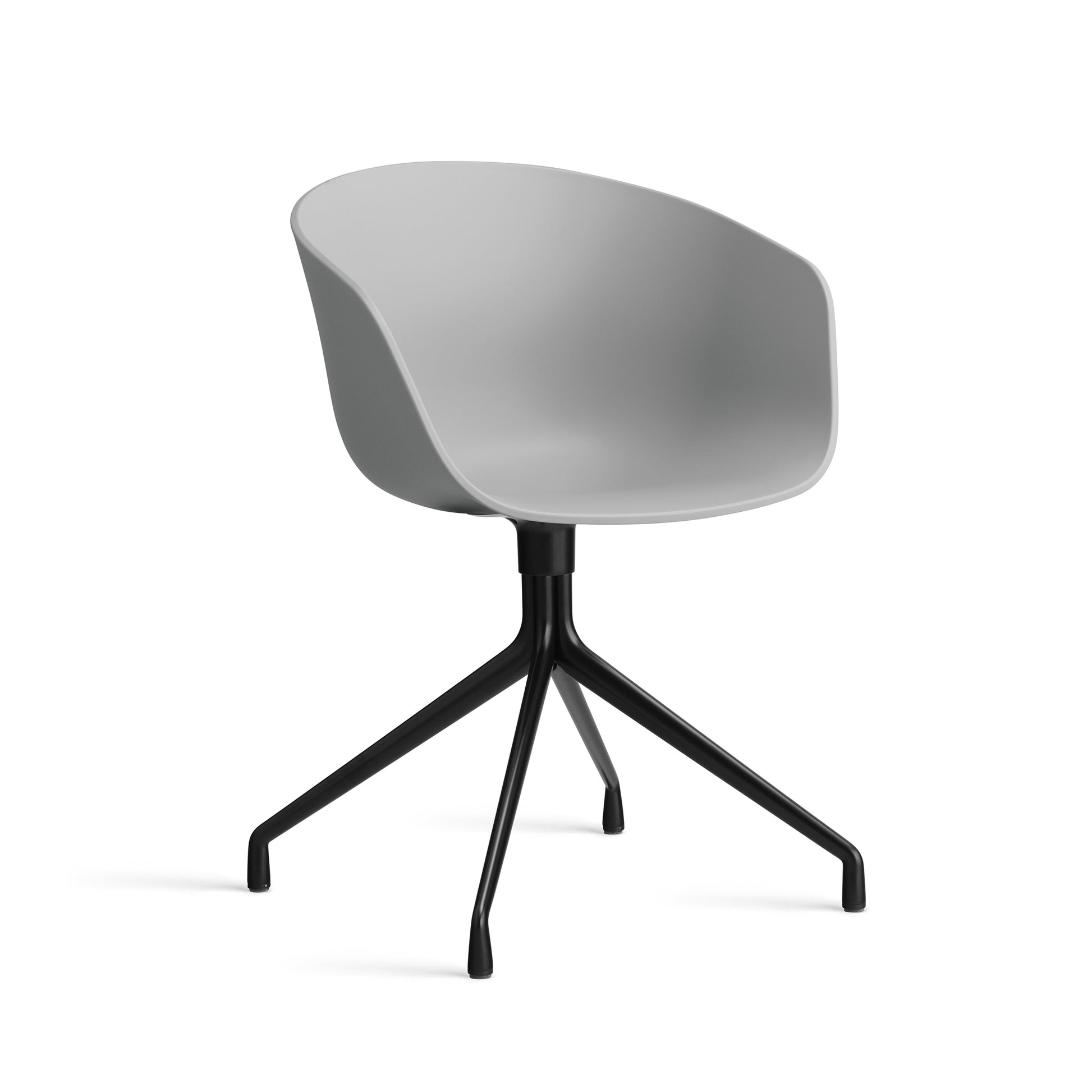 About A Chair Aac 20 by Hay #Polypropylene | Concrete Grey/Black Powder coated Aluminium