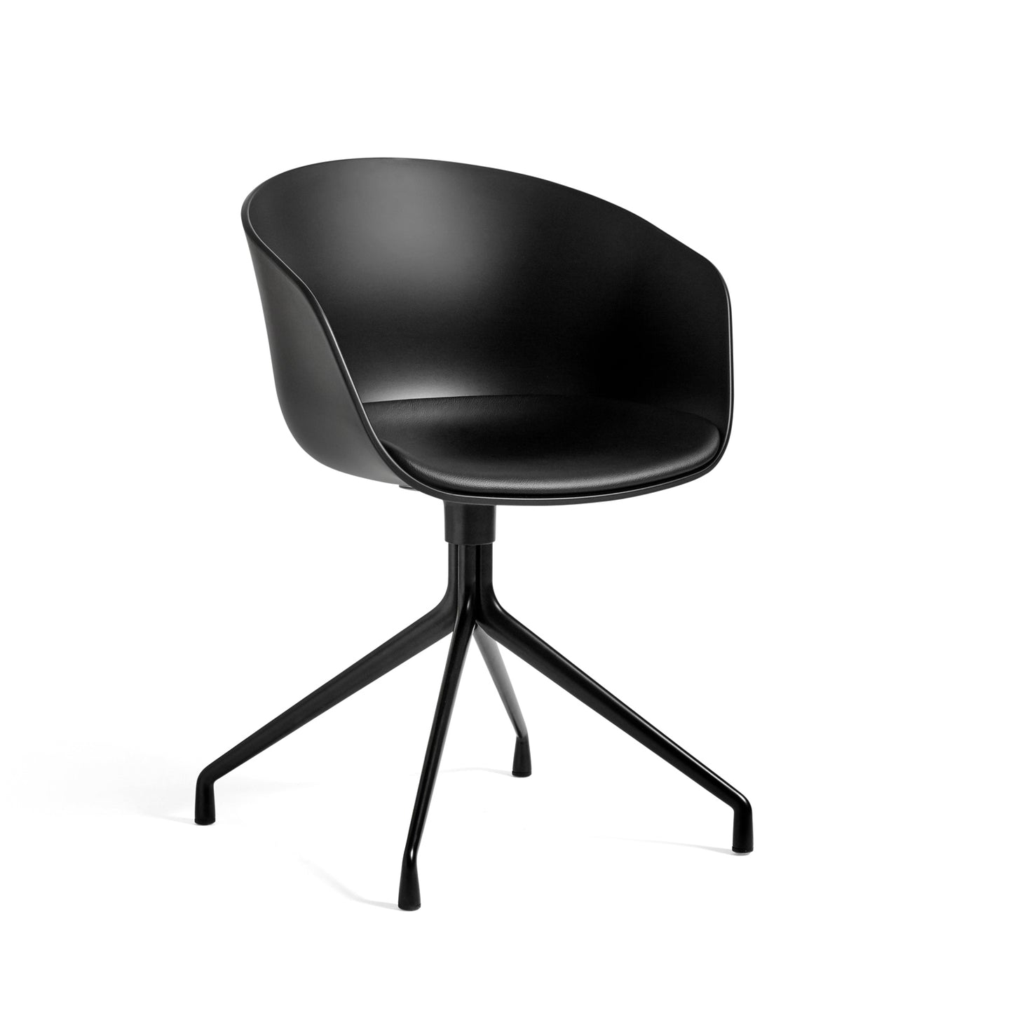 About A Chair Aac 20 (With Seat Cushion) by Hay #Black Polypropylene/Black Powder coated Aluminium/sierra-si1001