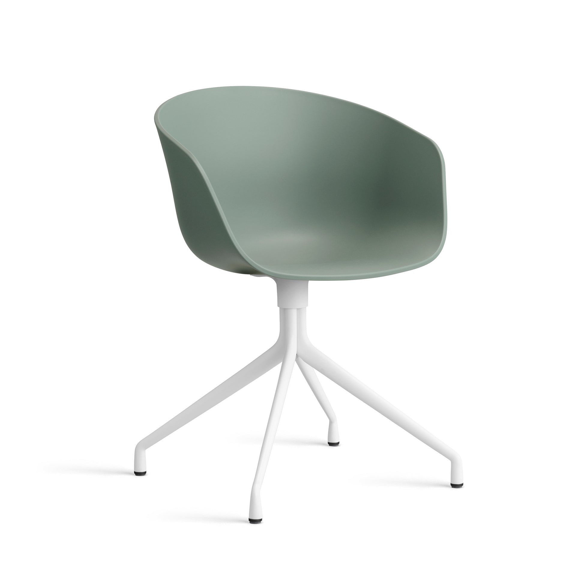 About A Chair Aac 20 by Hay #Polypropylene | Fall Green/White Powder coated Aluminium