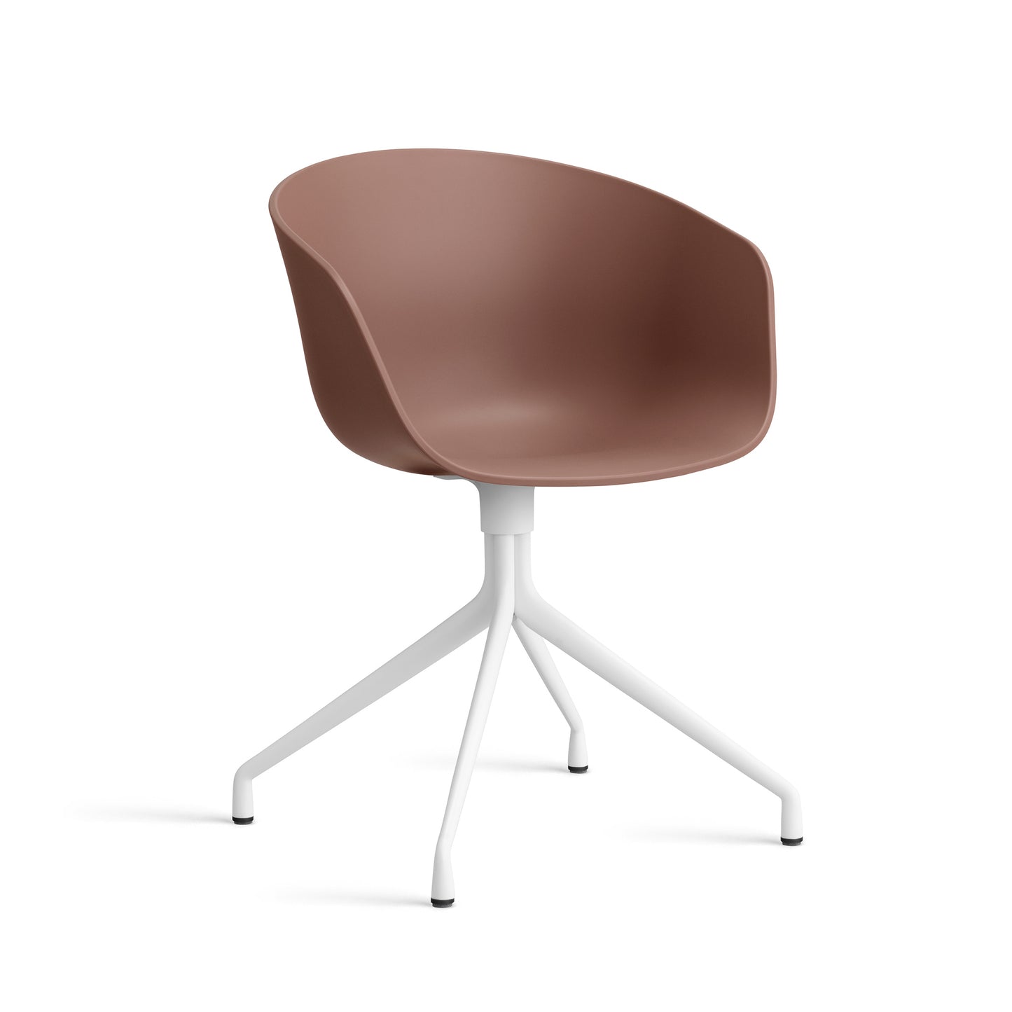 About A Chair Aac 20 by Hay #Polypropylene | Soft Brick/White Powder coated Aluminium