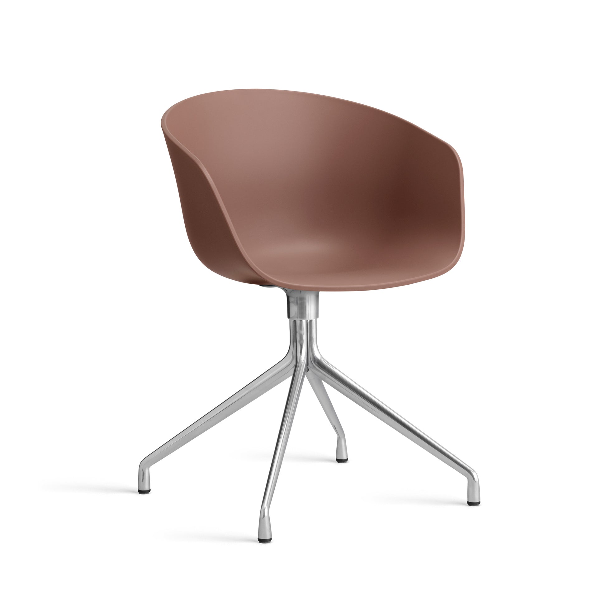 About A Chair Aac 20 by Hay #Polypropylene | Soft Brick/Polished Aluminium