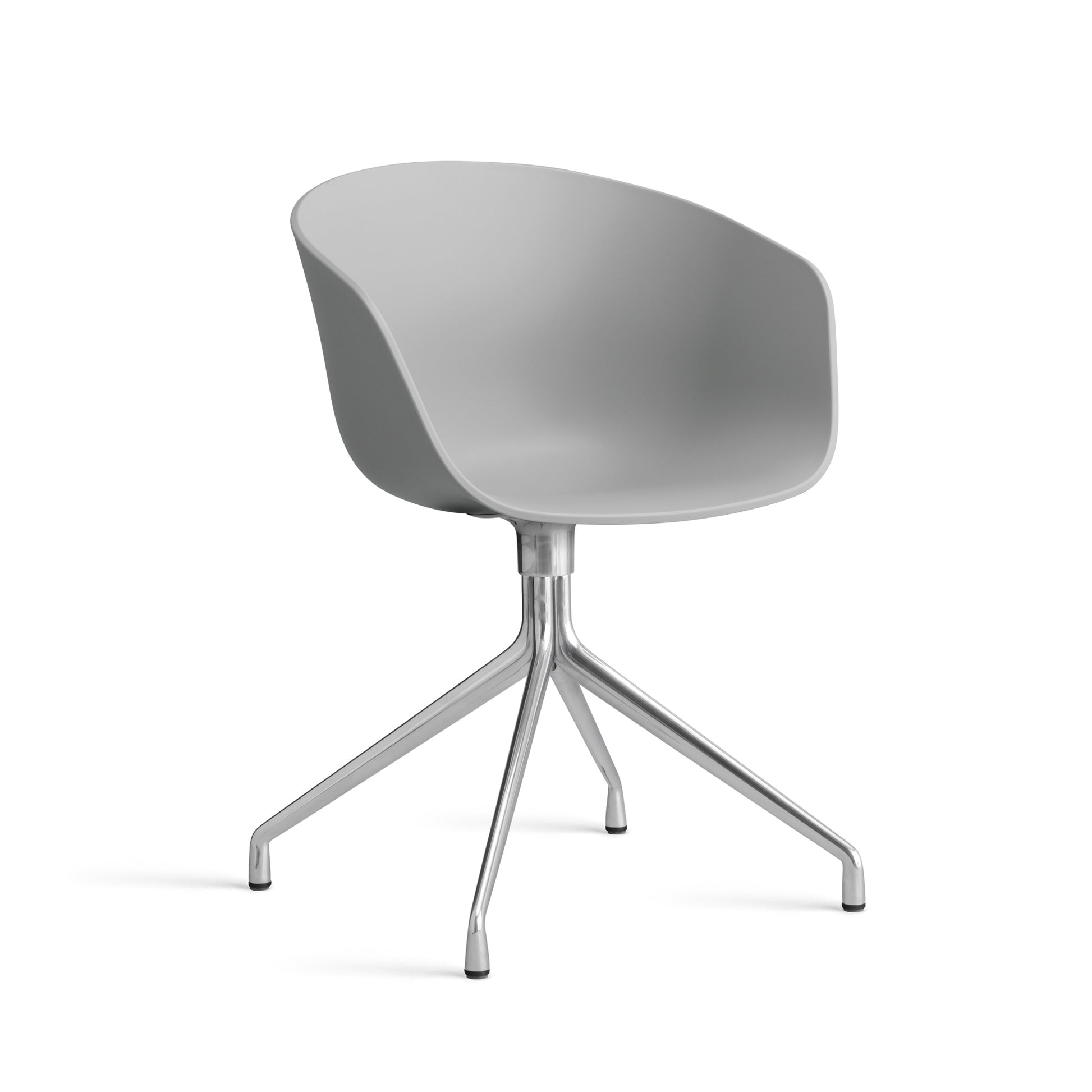 About A Chair Aac 20 by Hay #Polypropylene | Concrete Grey/Polished Aluminium