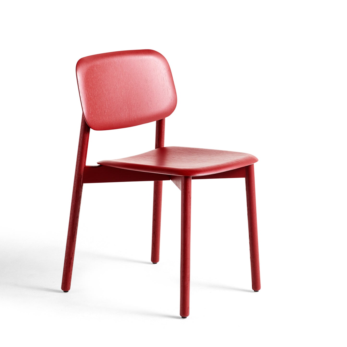 Soft Edge 60 Chair by Hay #Oak veneer/Fall red Water-based lacquered Solid oak