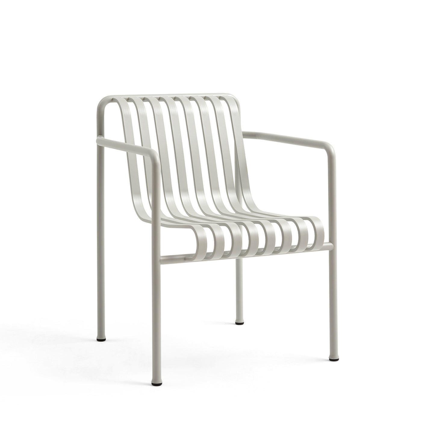 Palissade Dining Armchair by Hay #sky grey powder coated steel