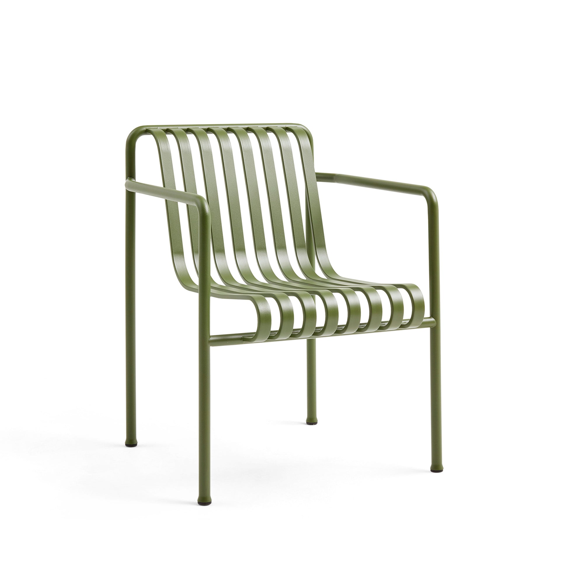 Palissade Dining Armchair by Hay #olive powder coated steel