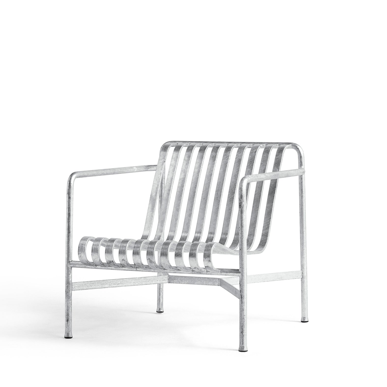 Palissade Lounge Chair Low by Hay #hot galvanised steel/hot galvanised steel