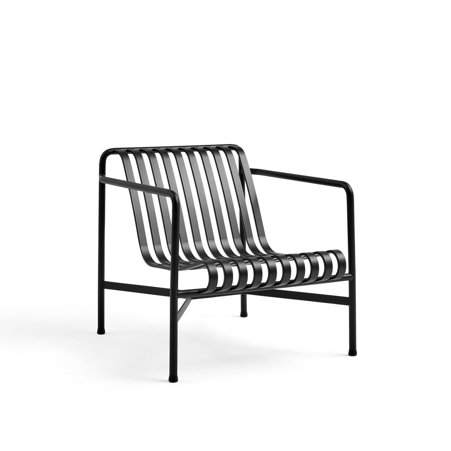 Palissade Lounge Chair Low by Hay #anthracite powder coated steel/anthracite powder coated steel