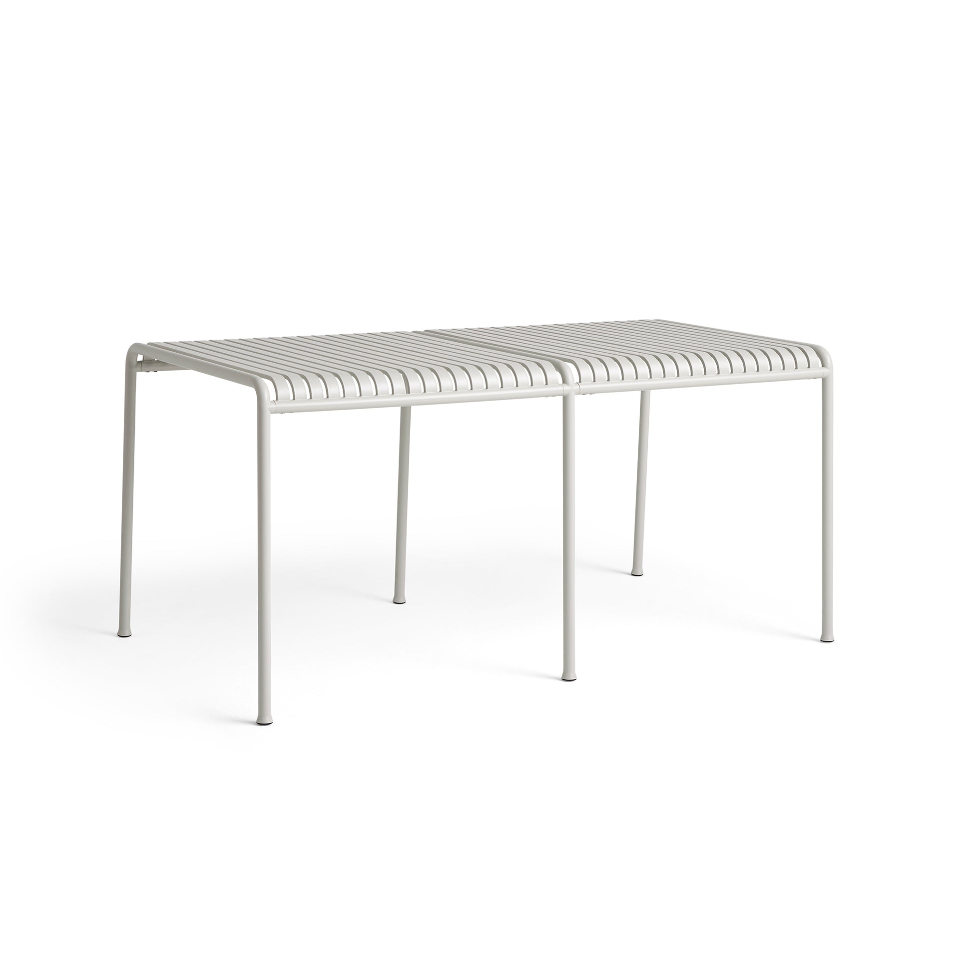 Palissade Square Table by Hay #Sky grey Powder coated Steel