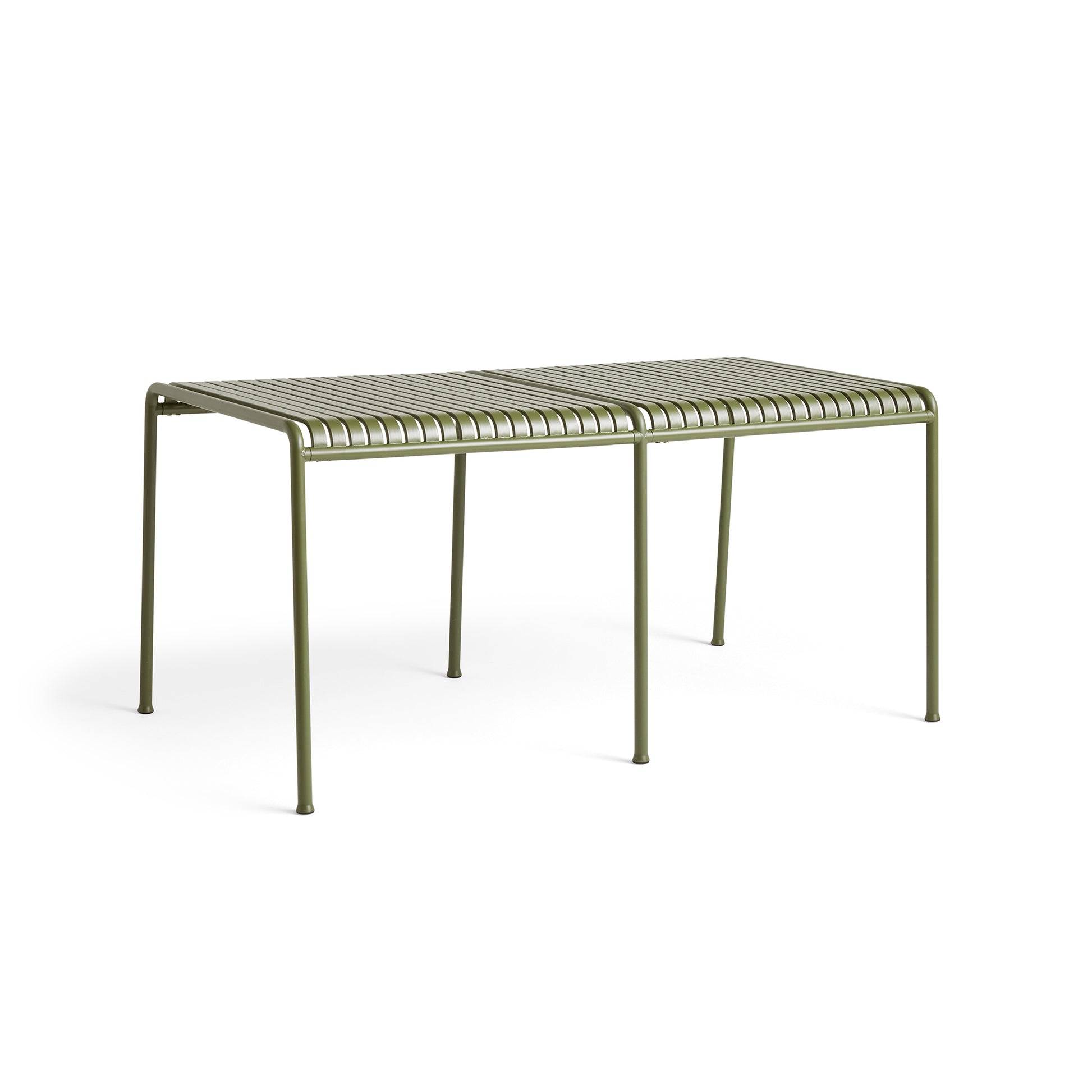 Palissade Square Table by Hay #Olive Powder coated Steel