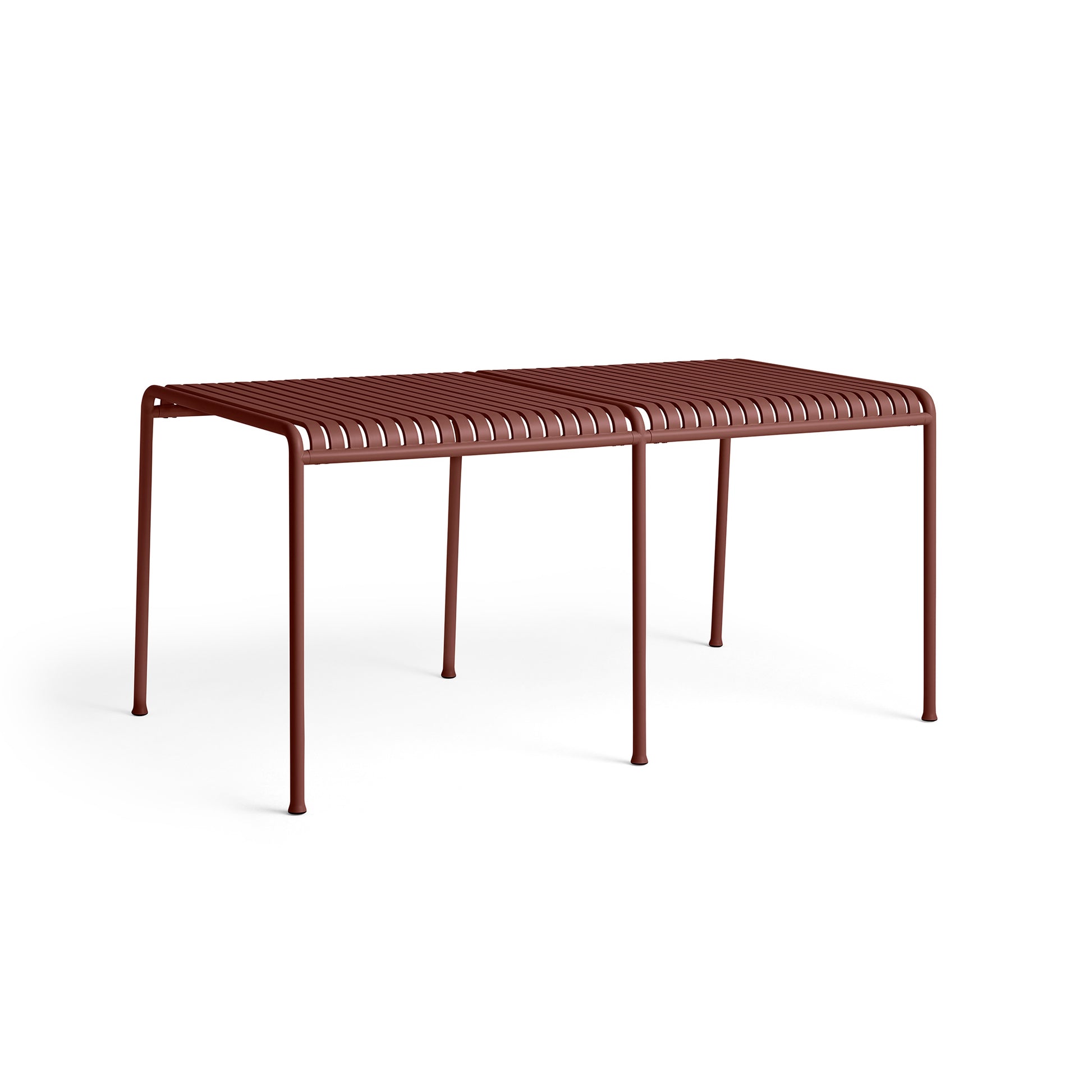 Palissade Square Table by Hay #Iron red Powder coated Steel