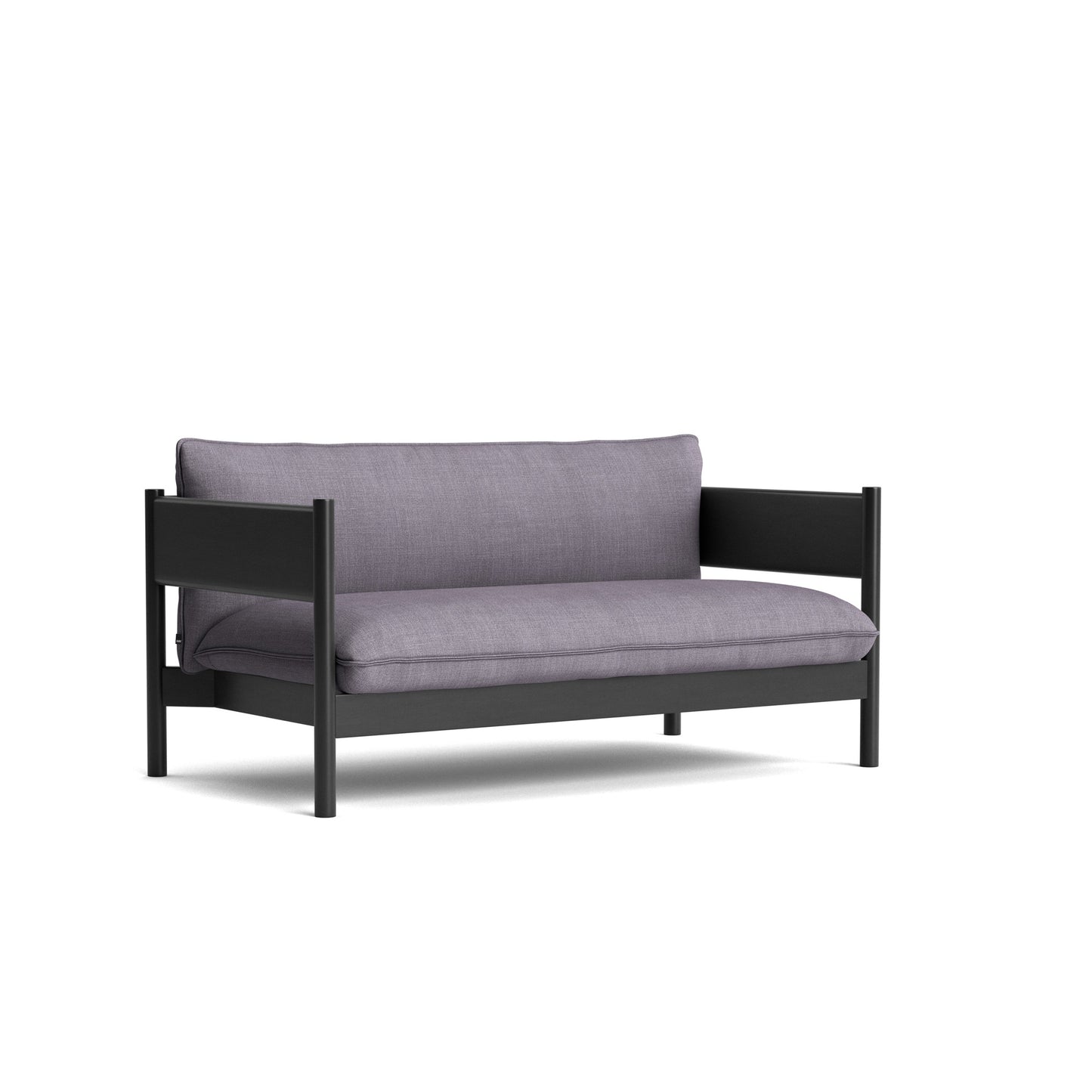 Arbour Club Sofa by Hay #Black Water-based lacquered Solid beech/Remix | 266