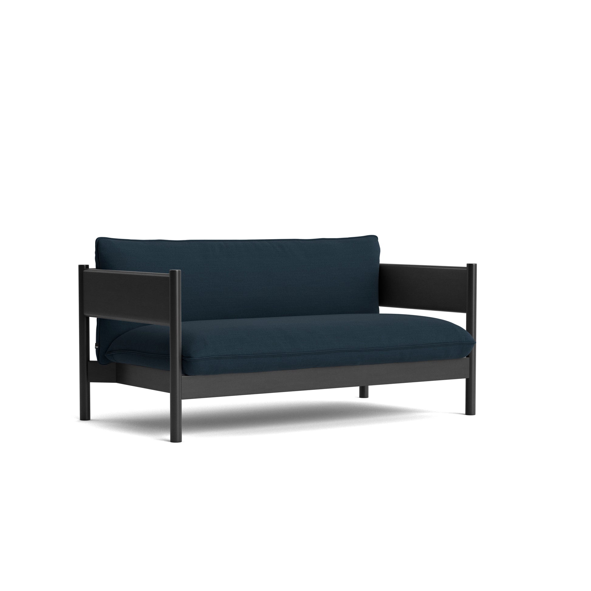 Arbour Club Sofa by Hay #Black Water-based lacquered Solid beech/Steelcut Trio | 796