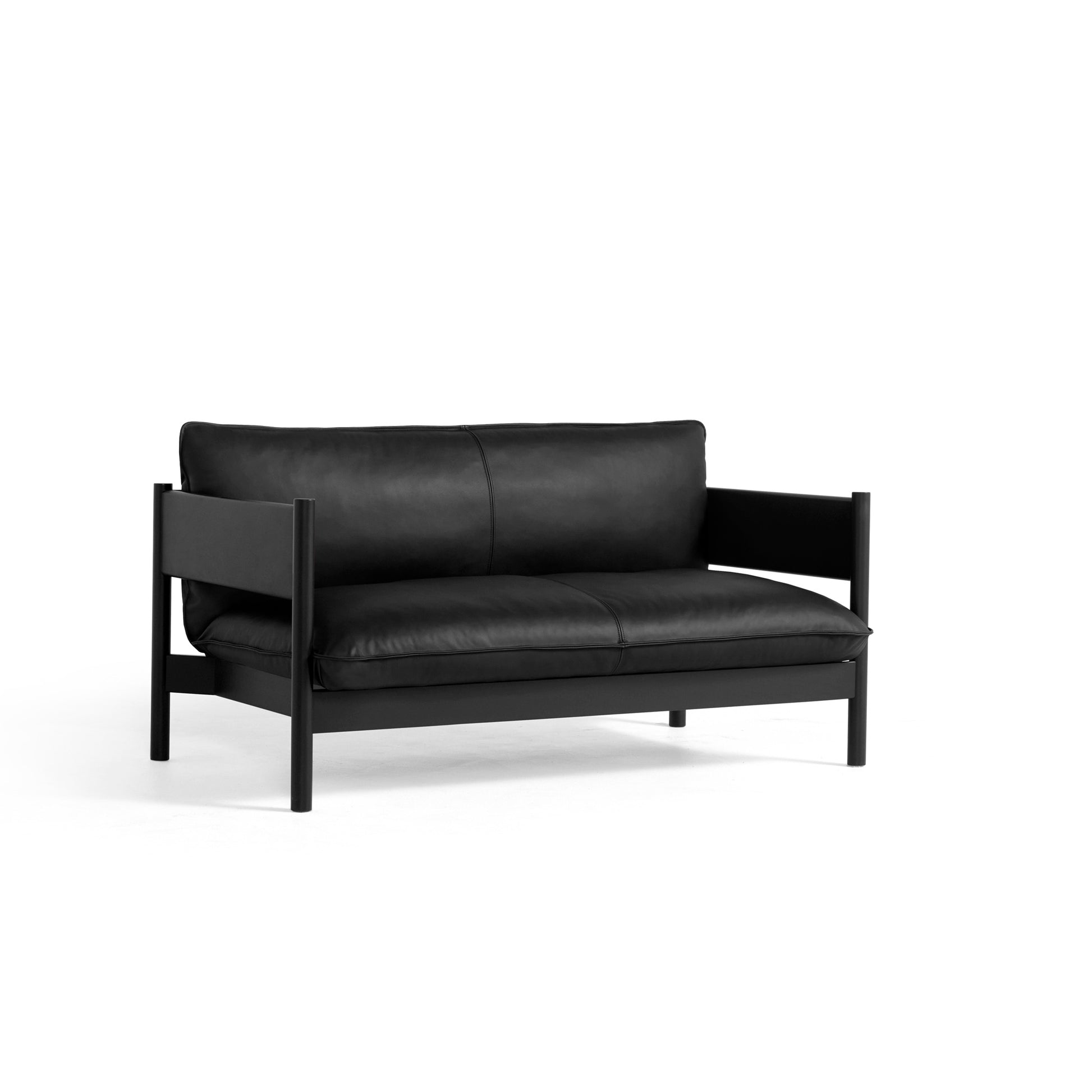 Arbour Club Sofa by Hay #Black Water-based lacquered Solid beech/Nevada | NV0500S