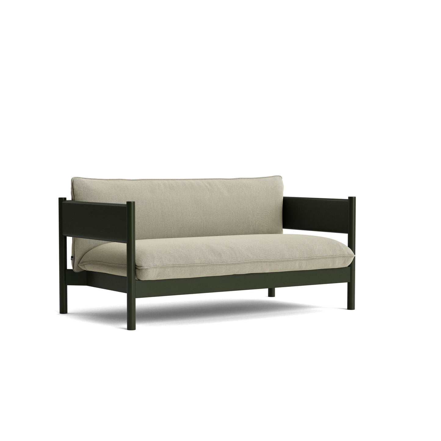 Arbour Club Sofa by Hay #Bottle green Water-based lacquered Solid beech/Re-wool | 408