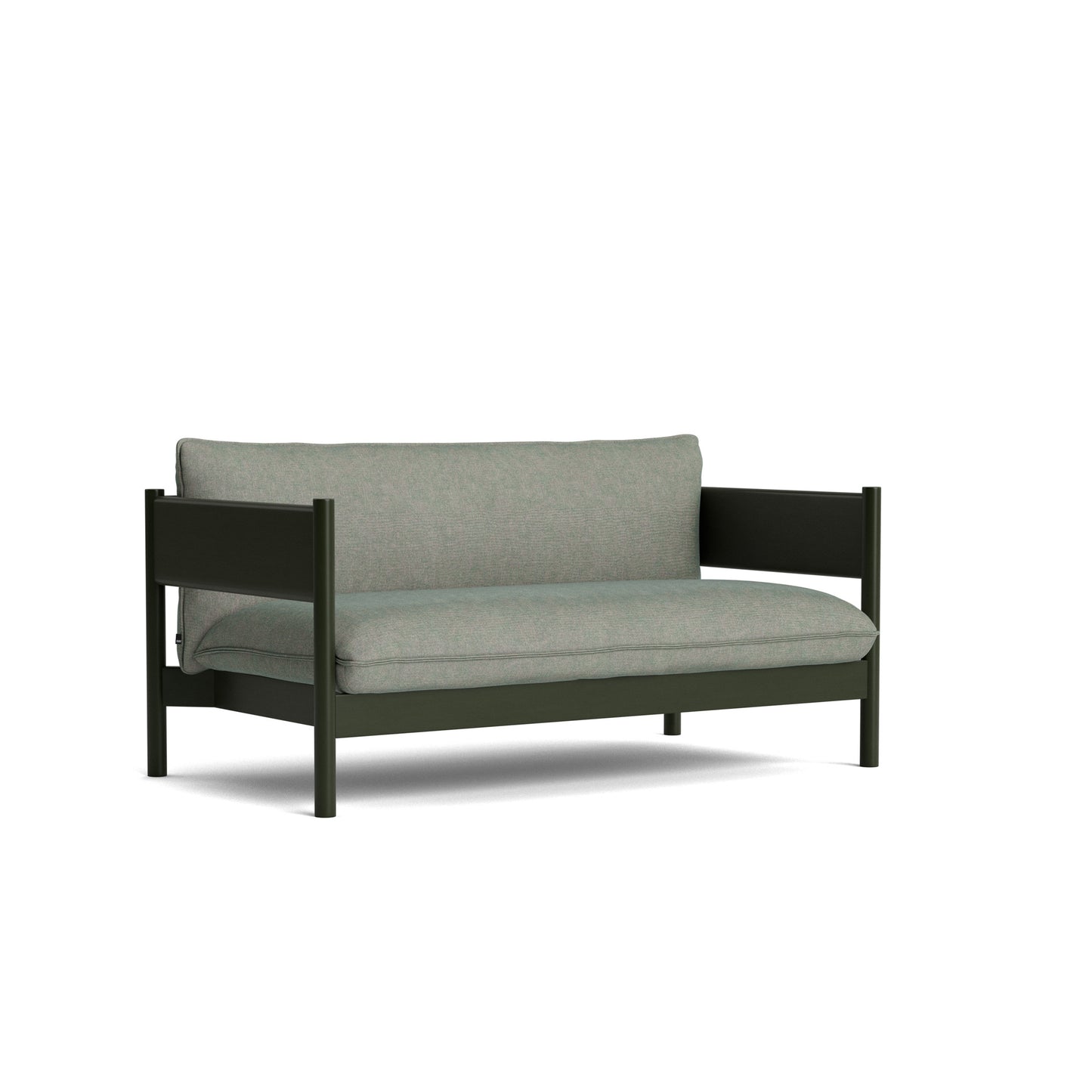 Arbour Club Sofa by Hay #Bottle green Water-based lacquered Solid beech/Atlas | 931