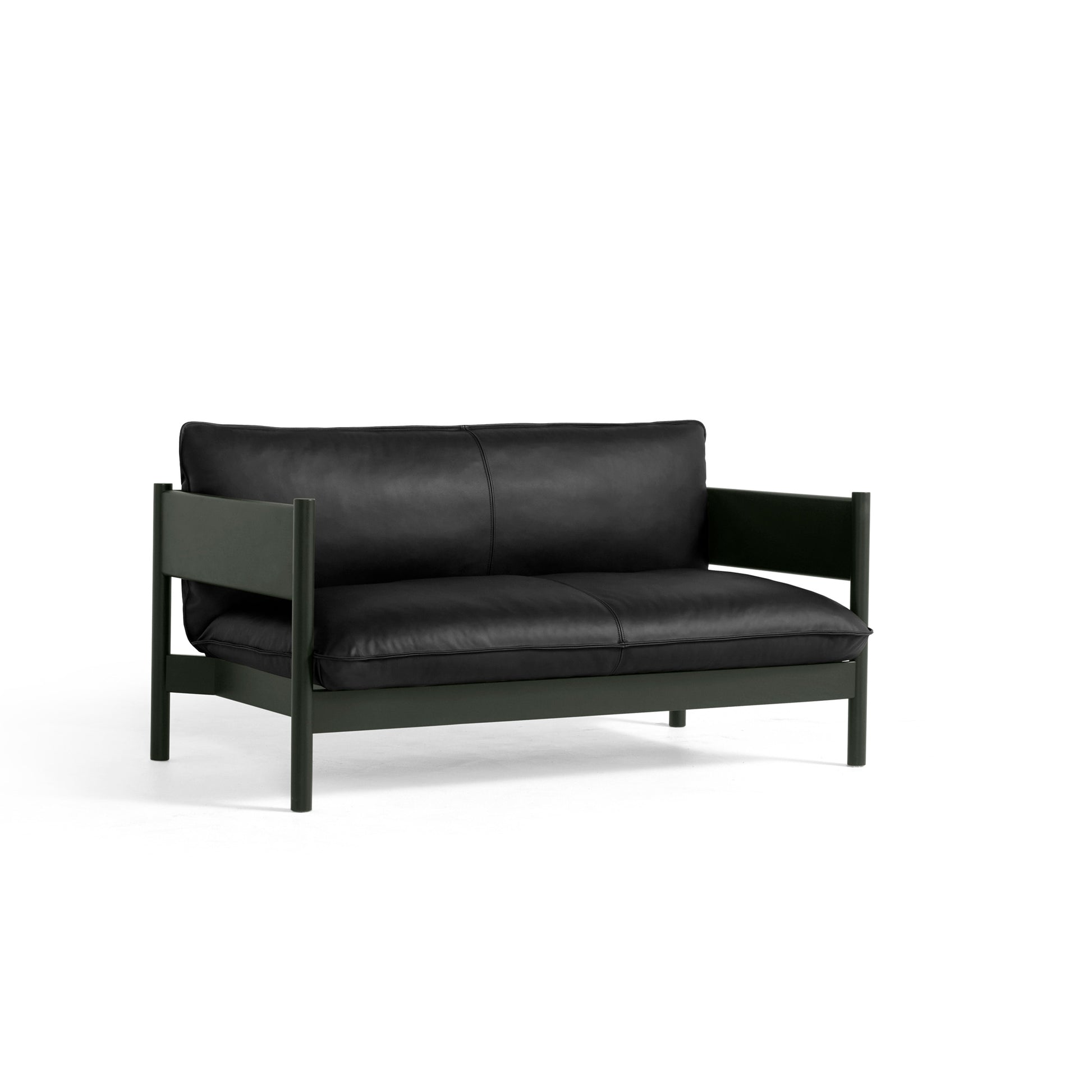 Arbour Club Sofa by Hay #Bottle green Water-based lacquered Solid beech/Nevada | NV0500S