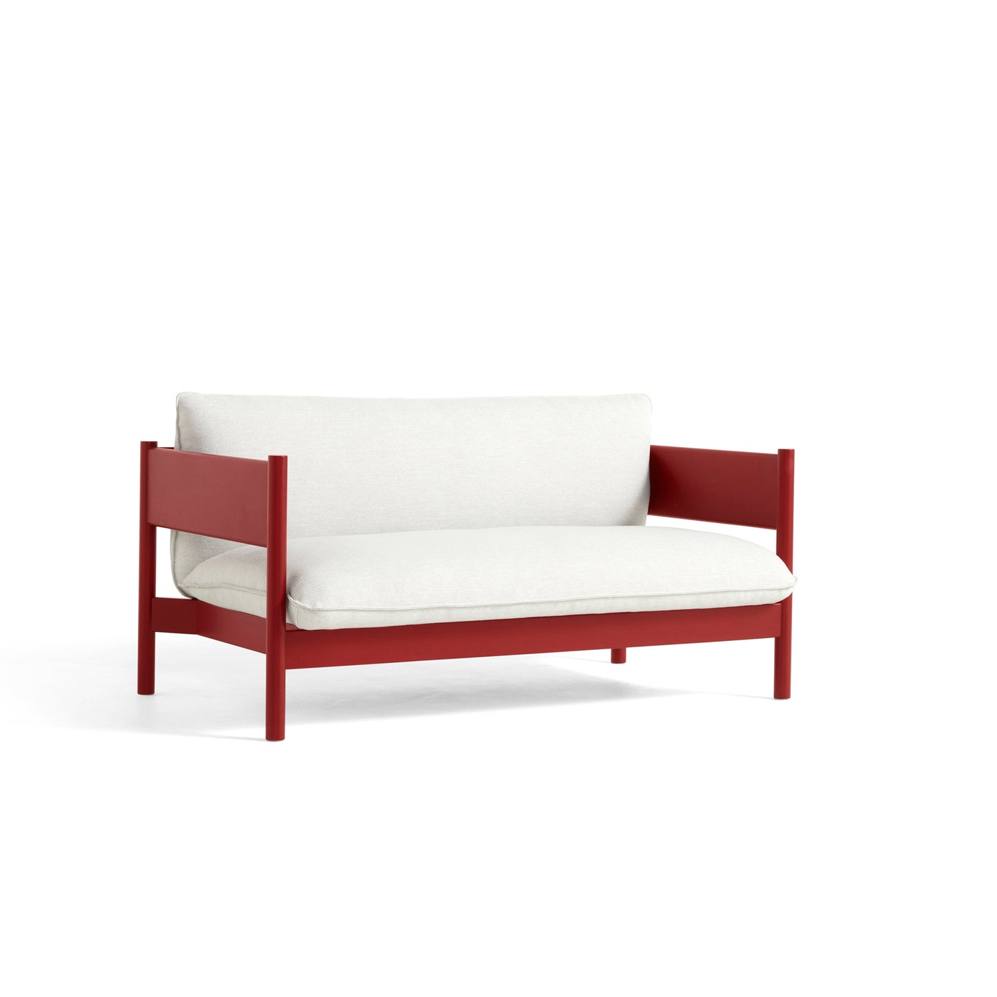 Arbour Club Sofa by Hay #Wine red Water-based lacquered Solid beech/Mode | 009