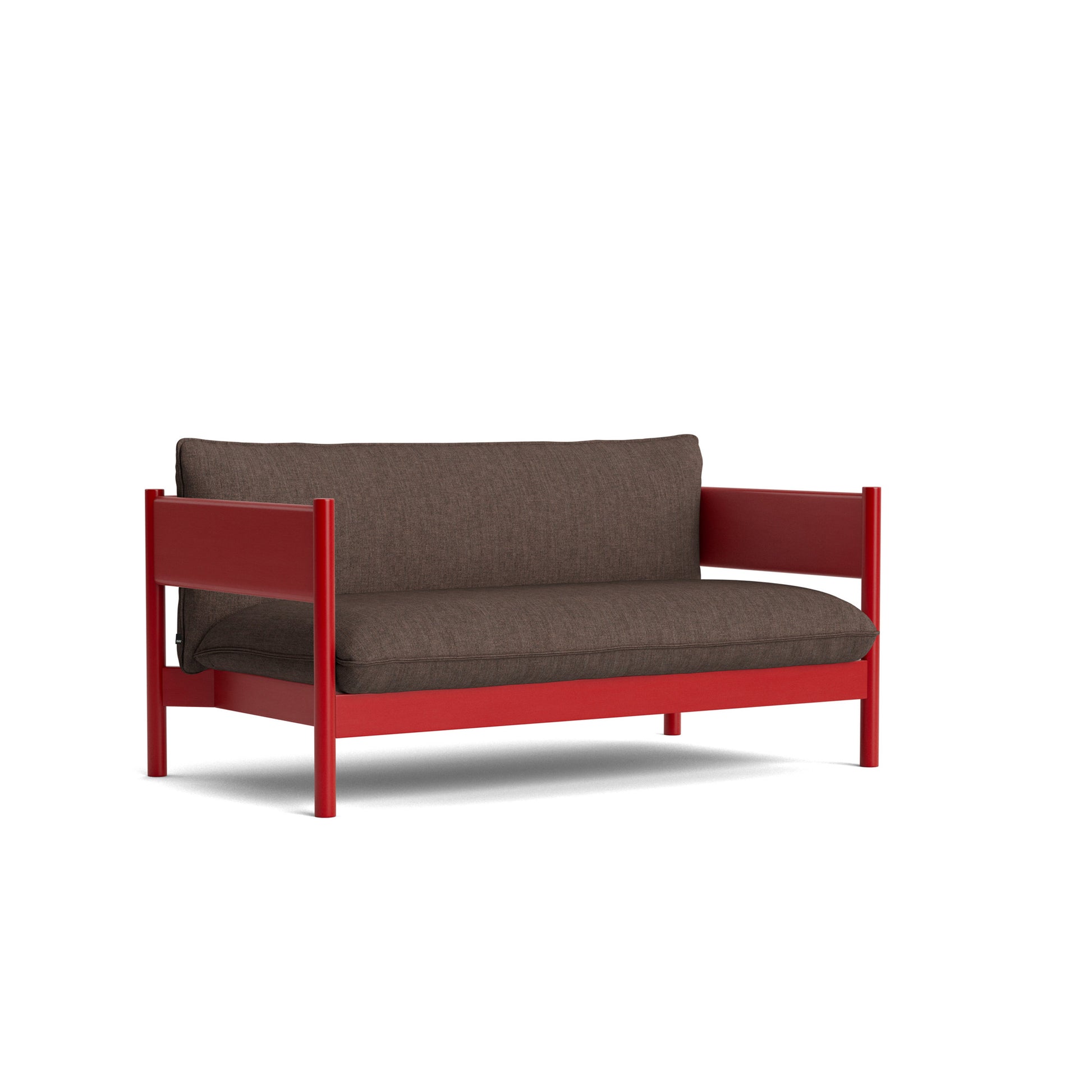 Arbour Club Sofa by Hay #Wine red Water-based lacquered Solid beech/Canvas | 674