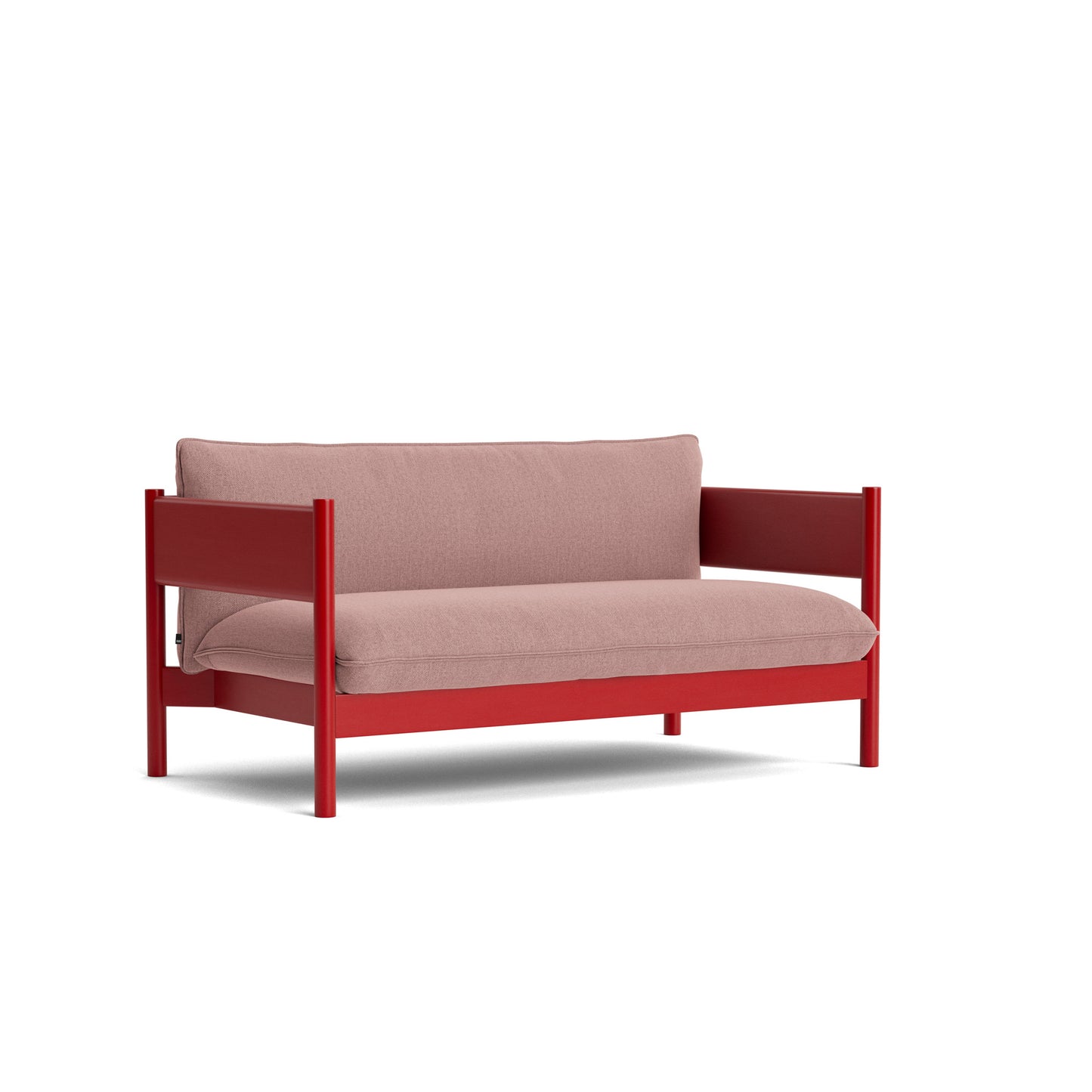 Arbour Club Sofa by Hay #Wine red Water-based lacquered Solid beech/Re-wool | 648