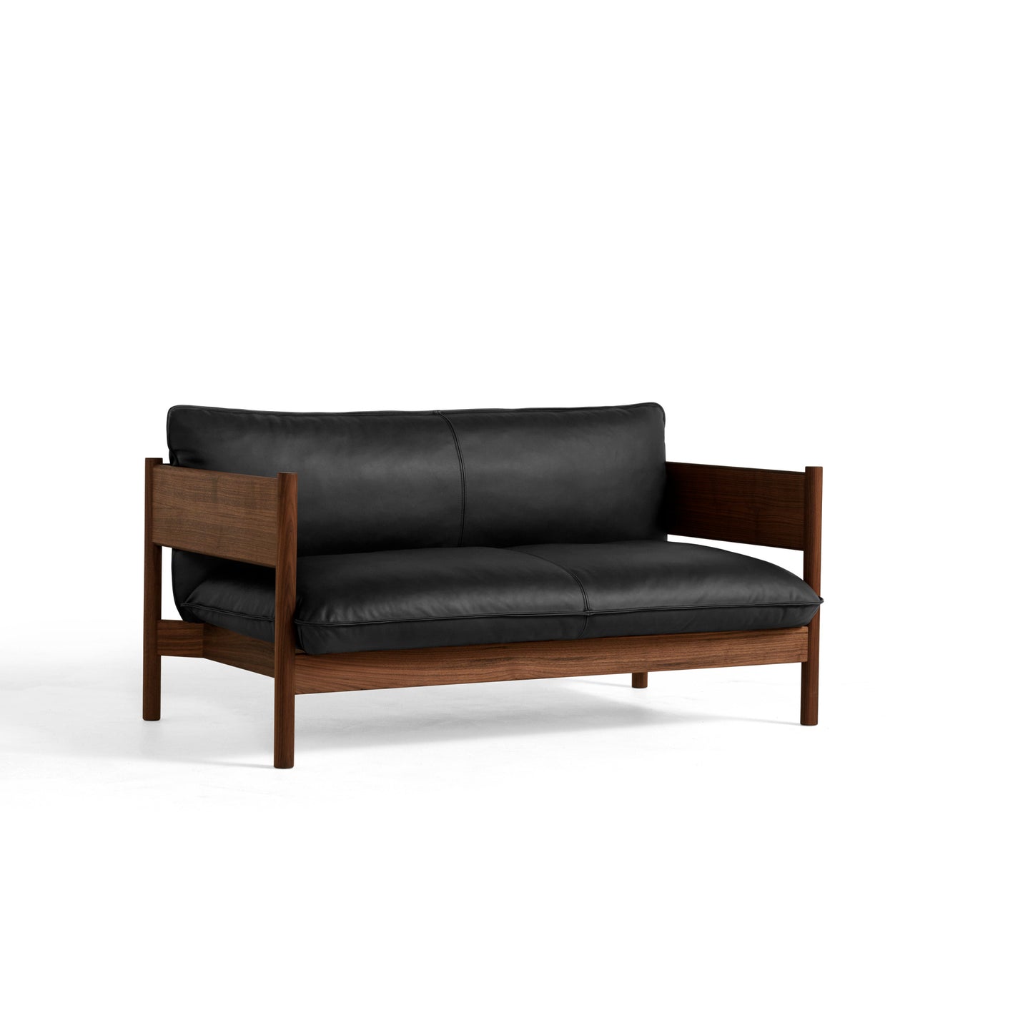 Arbour Club Sofa by Hay #Oiled waxed Solid walnut/Nevada | NV0500S