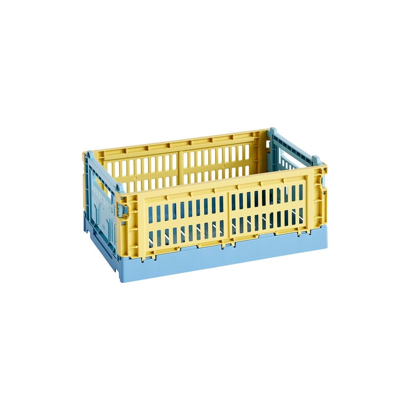 Colour Crate Mix by HAY #S, recycled plastic, dusty yellow #