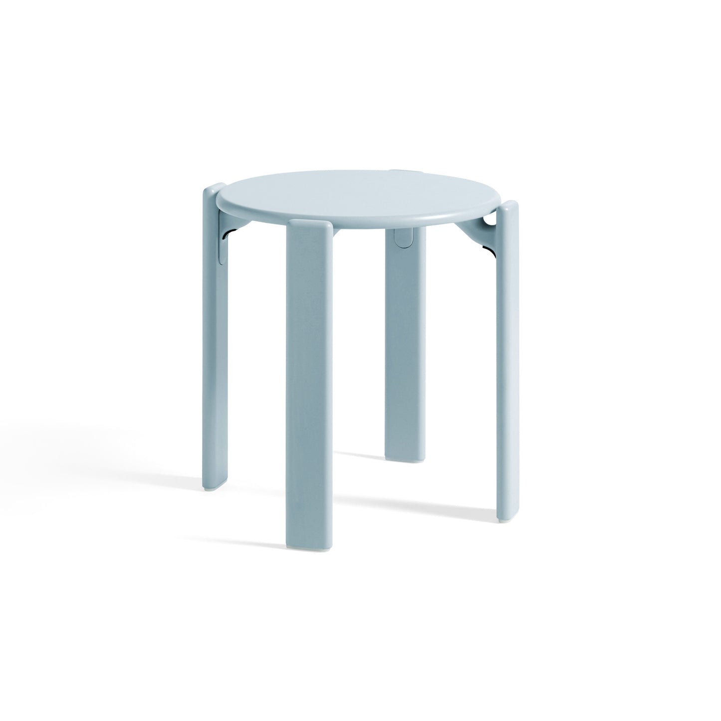 Rey Stool by Hay #Slate blue Water-based lacquered Moulded beech veneer/Slate blue Water-based lacquered Solid beech