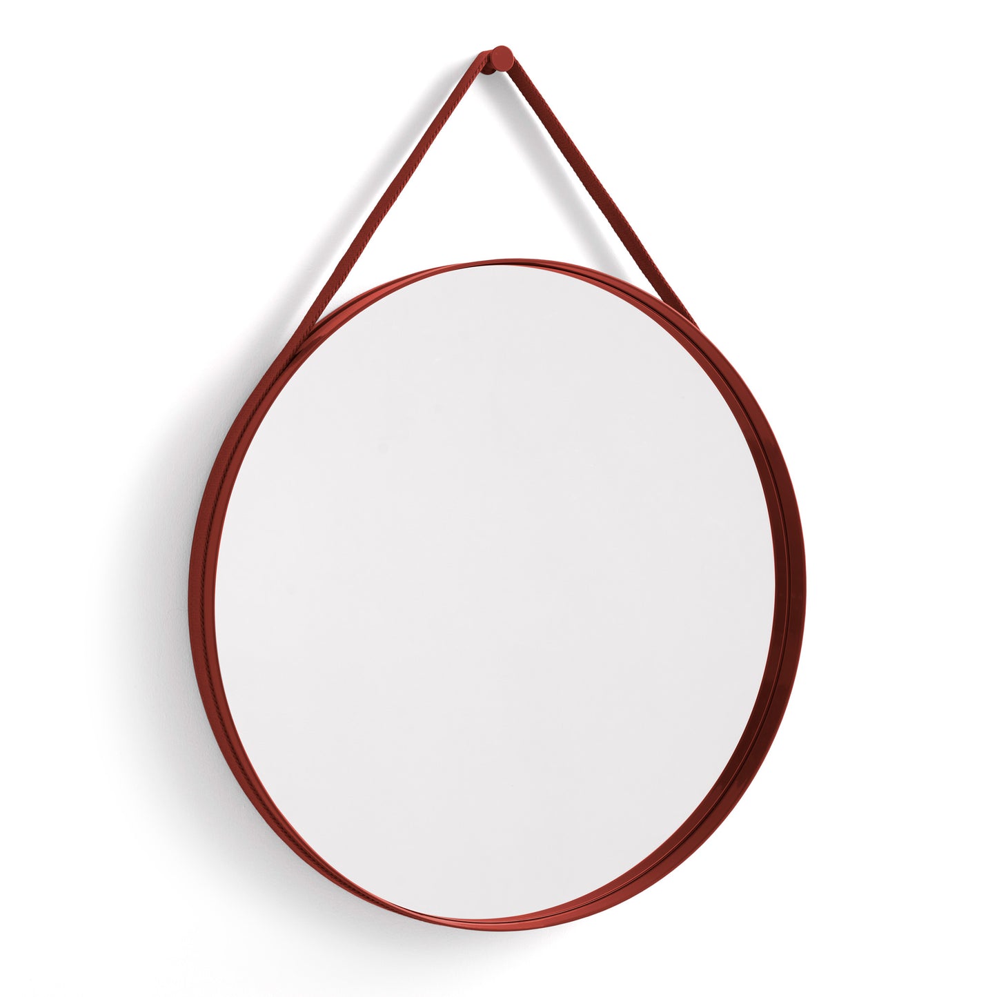 Strap Mirror by Hay #W70 x L70/Red