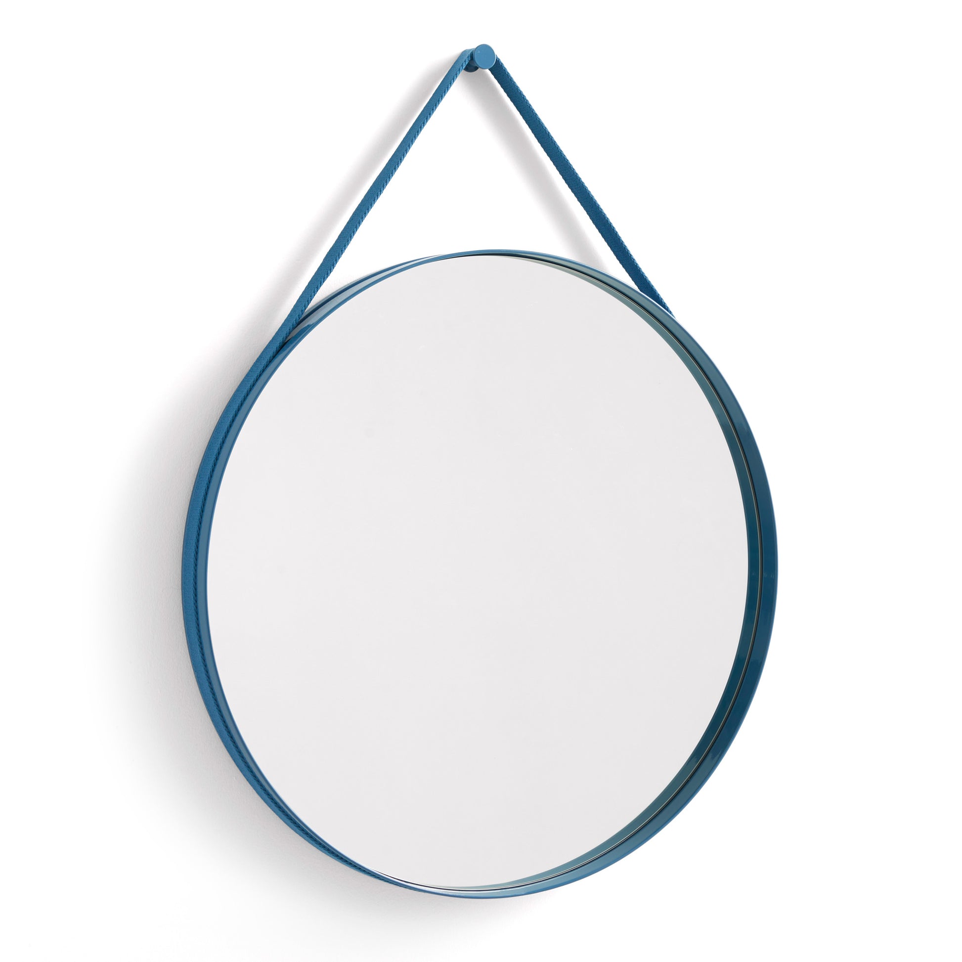 Strap Mirror by Hay #W70 x L70/Blue