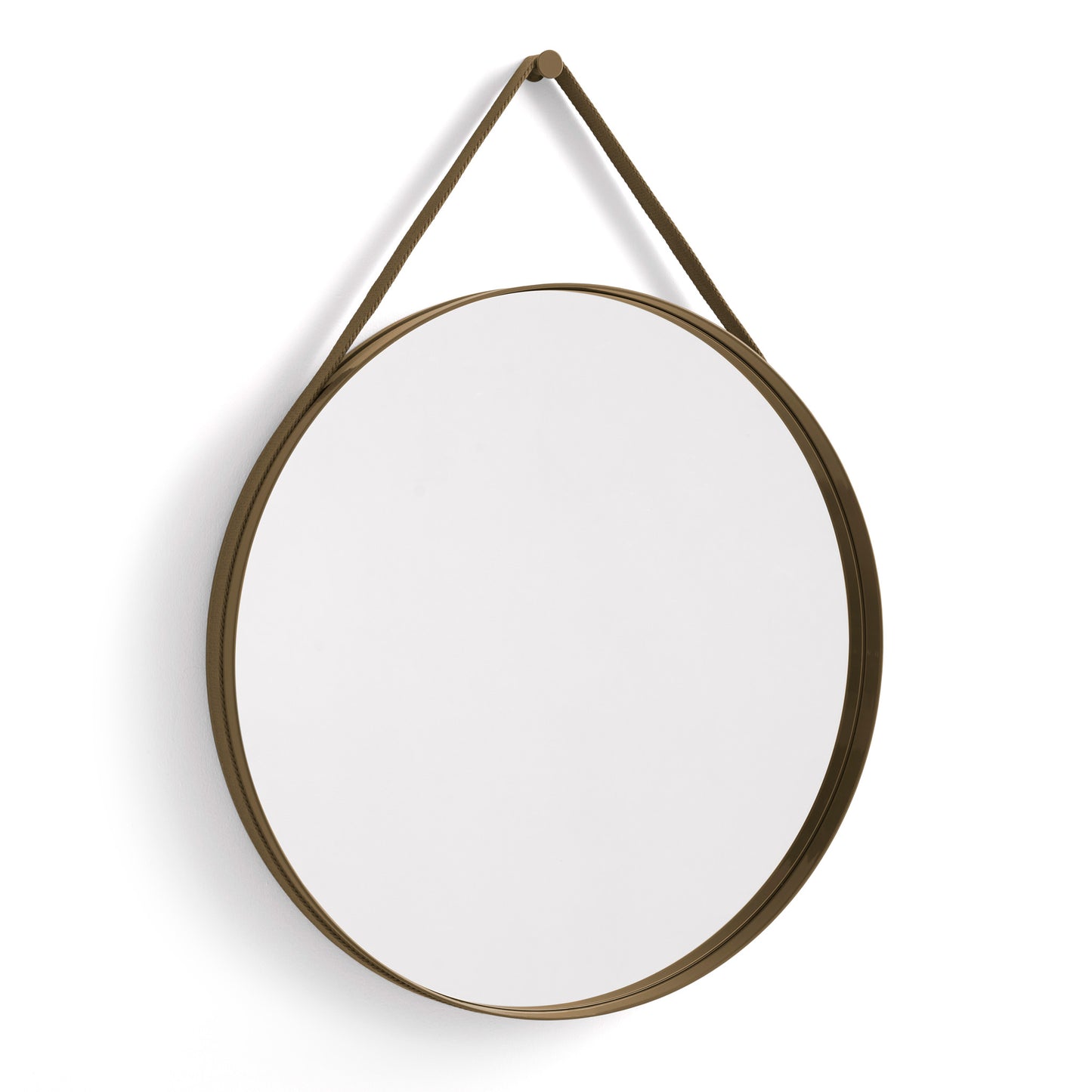 Strap Mirror by Hay #W70 x L70/Light brown