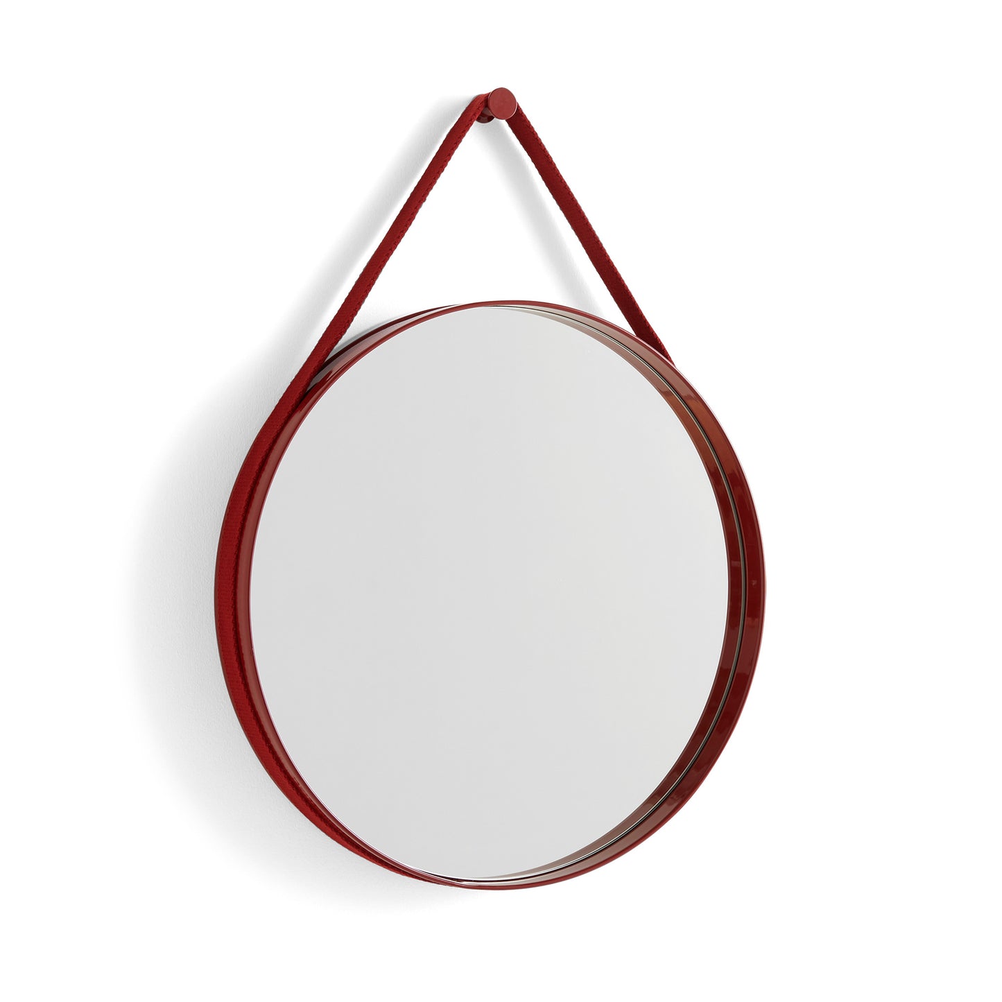 Strap Mirror by Hay #W50 x L50/Red