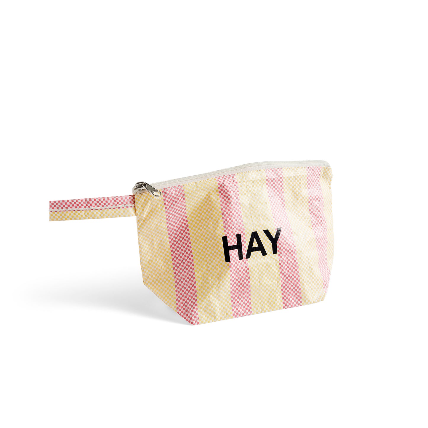 Candy Stripe Wash Bag by Hay #Small / Red and yellow