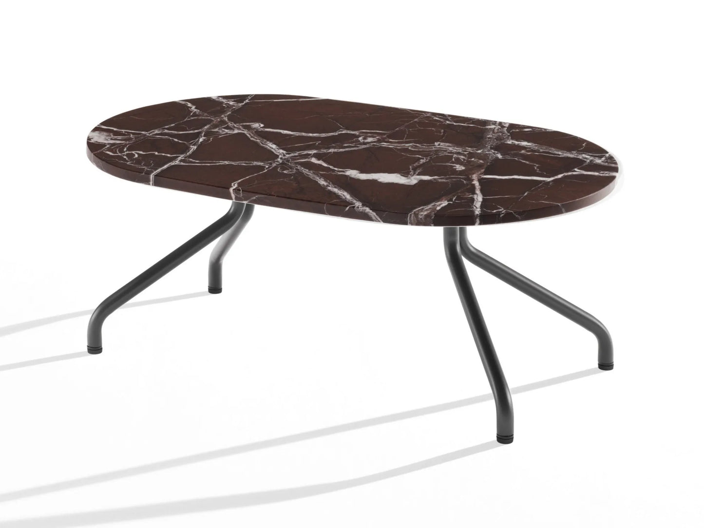 AD.DA - Oval coffee table with metal legs