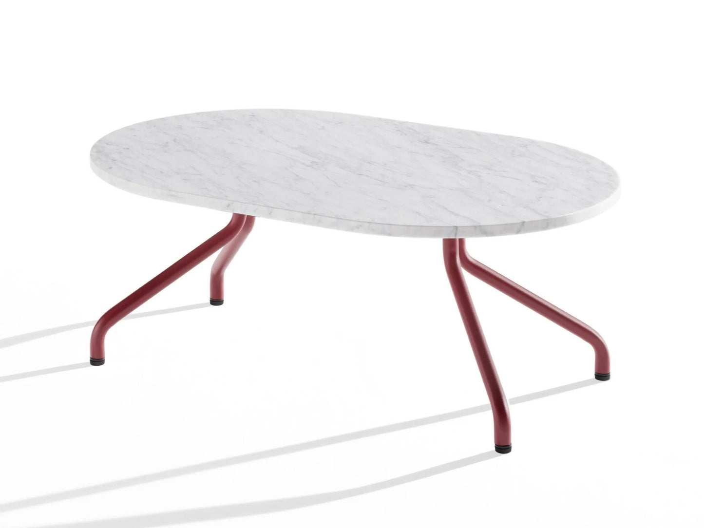 AD.DA - Oval coffee table with metal legs