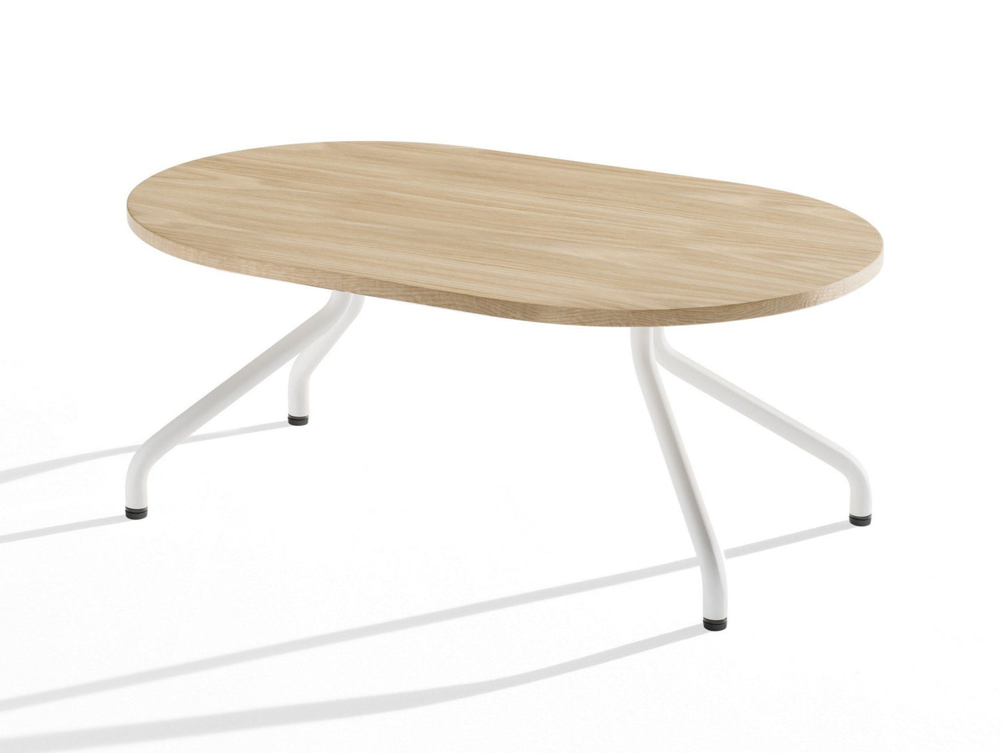 AD.DA - Oval coffee table with metal legs