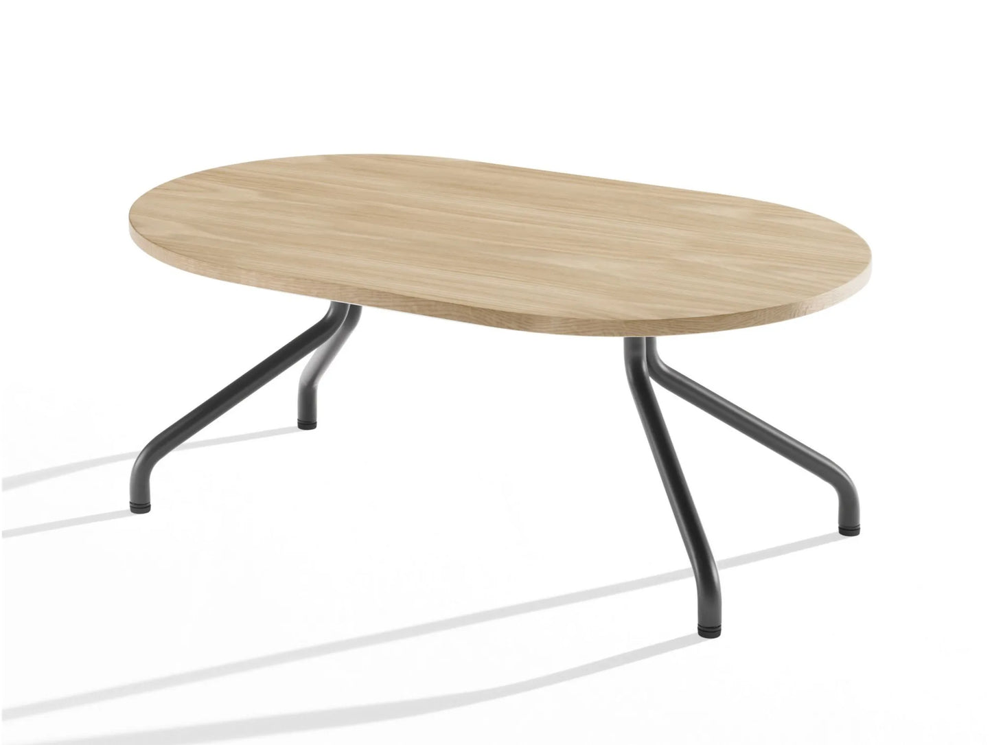 AD.DA - Oval coffee table with metal legs