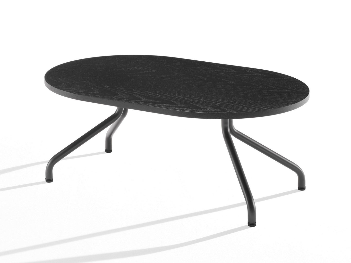 AD.DA - Oval coffee table with metal legs