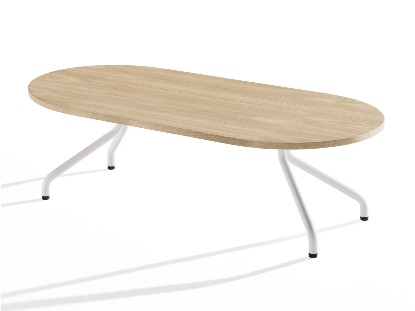 AD.DA - Oval coffee table with metal legs