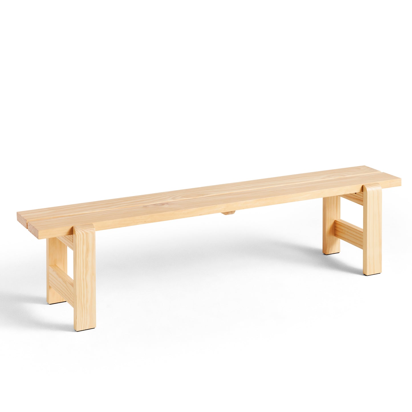 Weekday Bench by Hay #H45 x W190 x L32/Water-based lacquered Solid pinewood/Water-based lacquered Solid pinewood