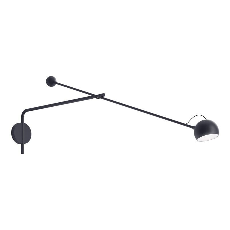 IXA Arm wall lamp by Artemide #anthracite #