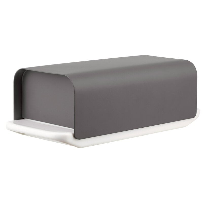 Mattina butter dish by Alessi #dark grey #