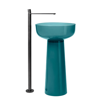 ALBUME - Freestanding round Cristalmood® washbasin