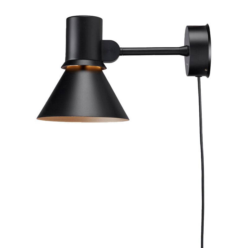 Type 80 W1 wall lamp with cable by Anglepoise #matte black #