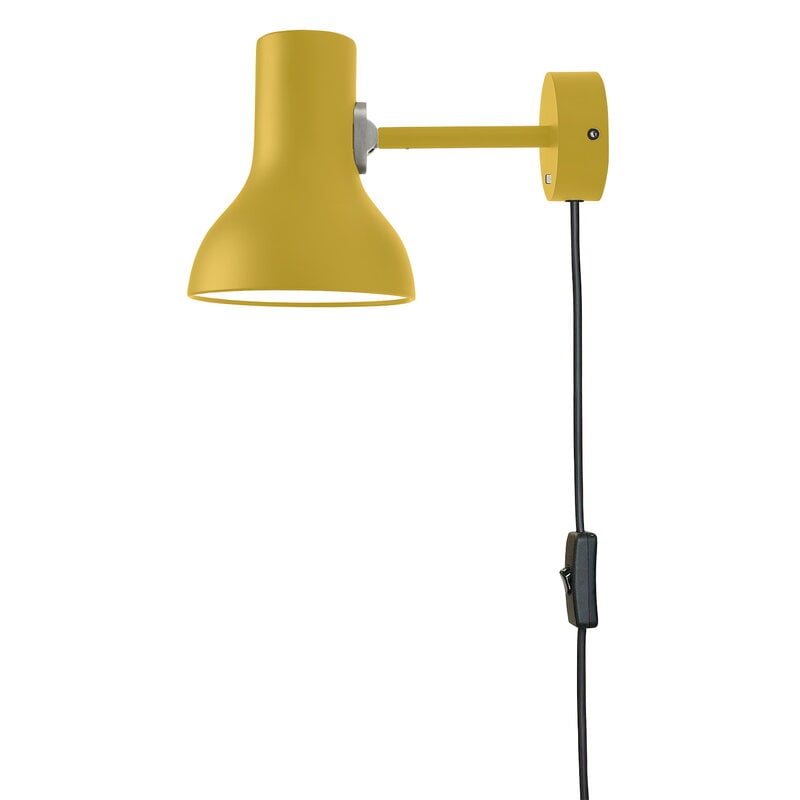 Type 75 Mini wall light with cable by Anglepoise #M. Howell Ed., yellow ochre #